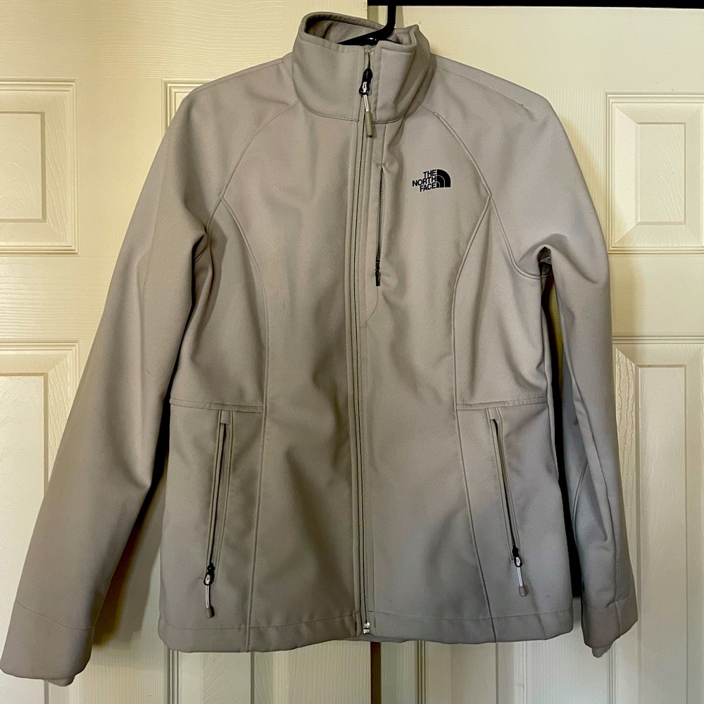 Women's The North Face Off White Zip Up Jacket Size Large